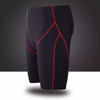 Hommes peau de requin hydrofuge professionnel compétitif maillots de bain marque solide broucroisement maillot de bain pantalon course slips L-5XL