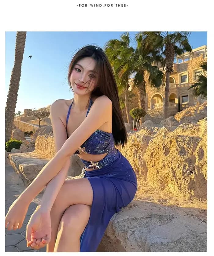 Maillot de bain une pièce à col licou