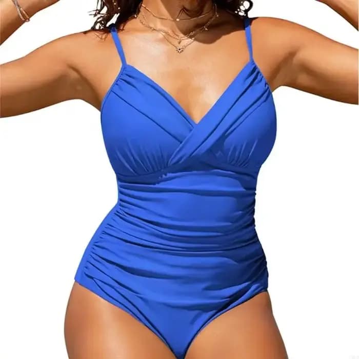 Maillot bain froncé pour femmes