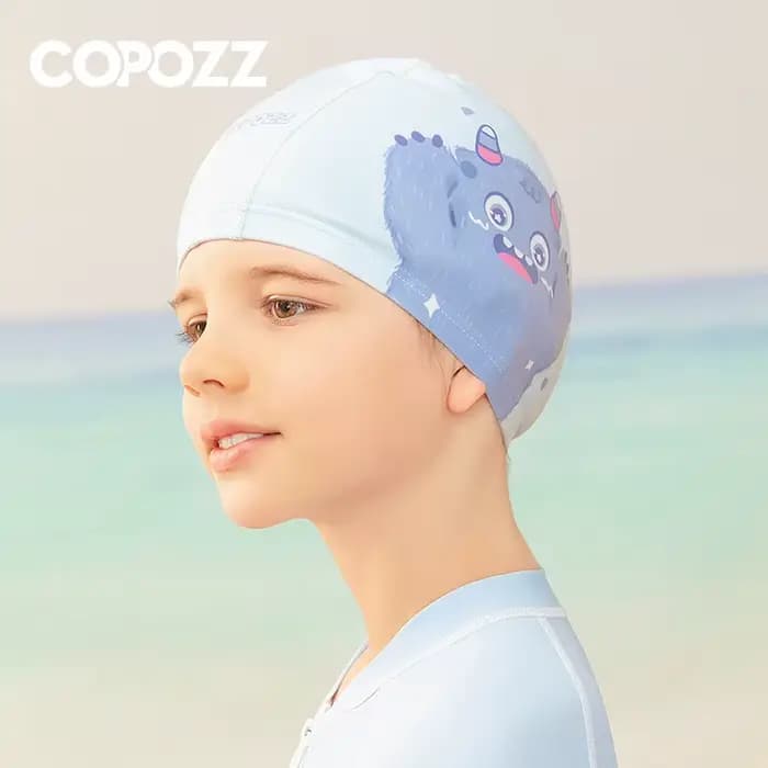 Bonnet de natation en PU imperméable pour enfants