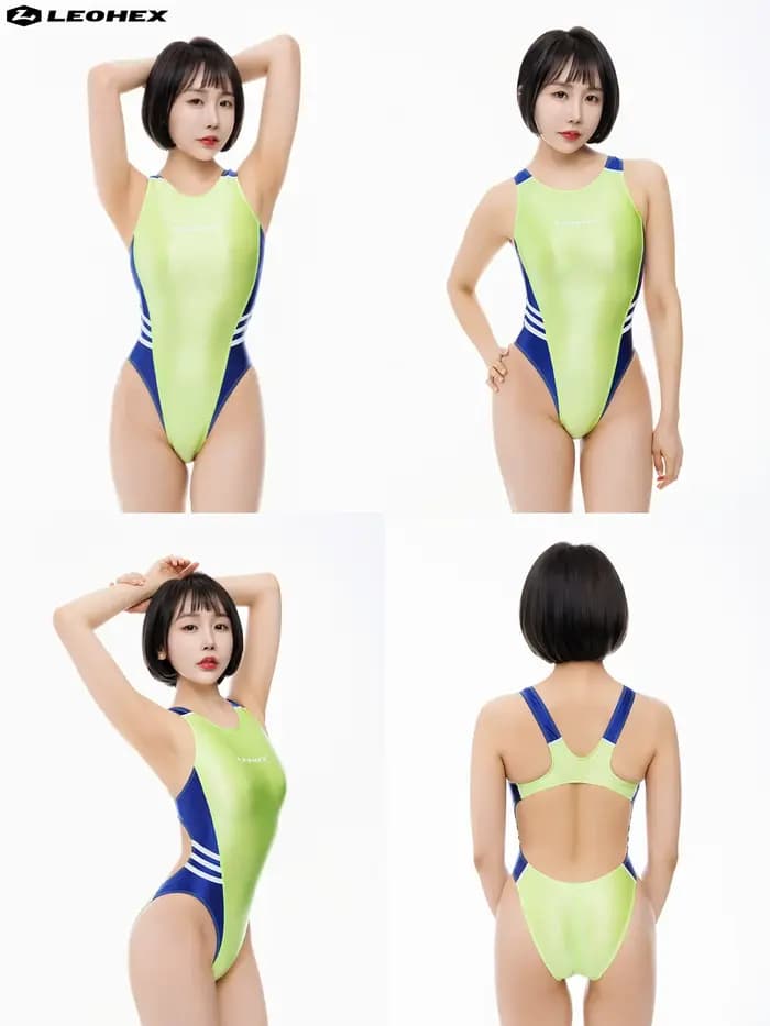 Maillot de bain une pièce brillant et sexy LEOHEX pour femme