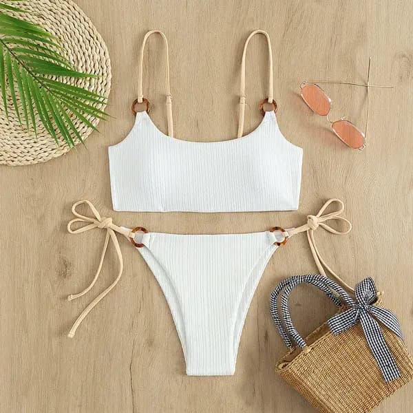 Bikini côtelé sexy pour femmes