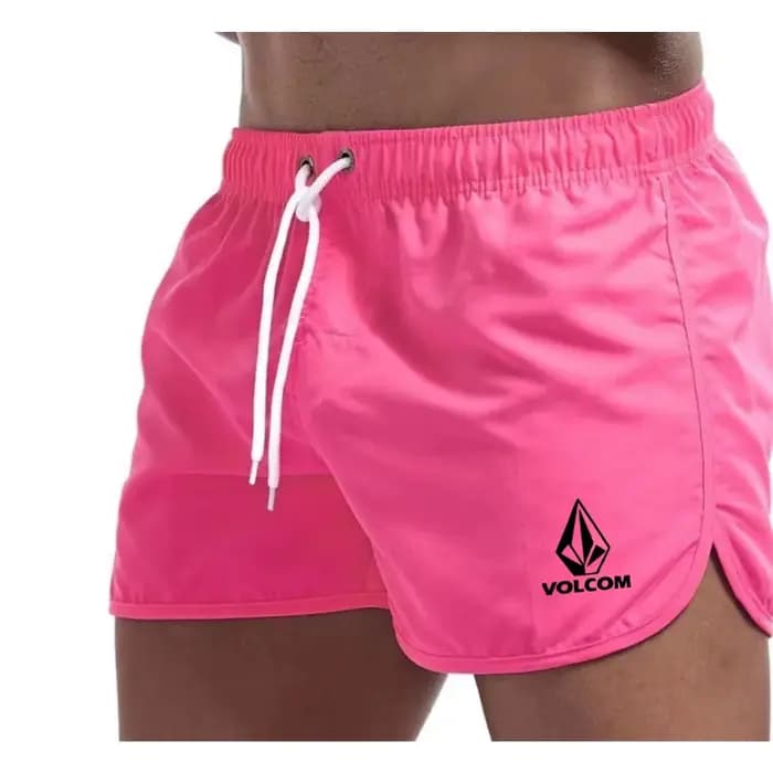 Maillot de bain court respirant et confortable pour hommes, avec cordon de serrage et poche, pour le surf, la plage et les activités estivales