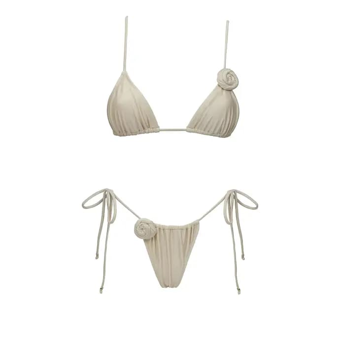 Fleur Bikini femmes Sexy maillot de bain Push Up maillots