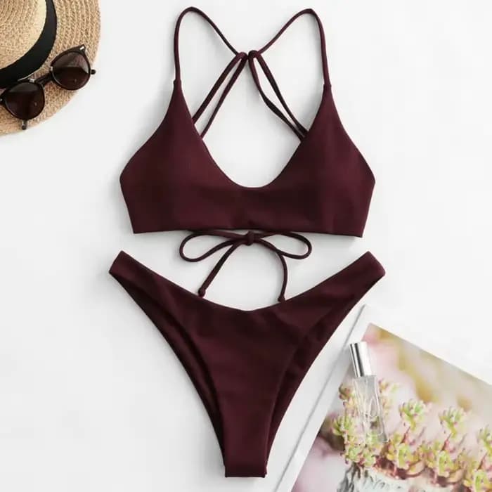 Maillot de bain bikini sexy transfrontalier pour femme