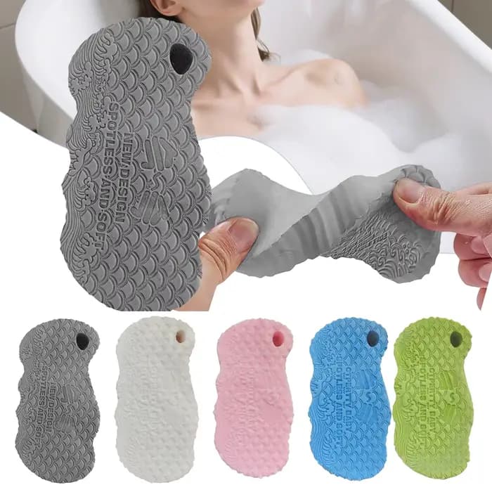 Éponge de bain douce, brosse de massage exfoliante pour le corps
