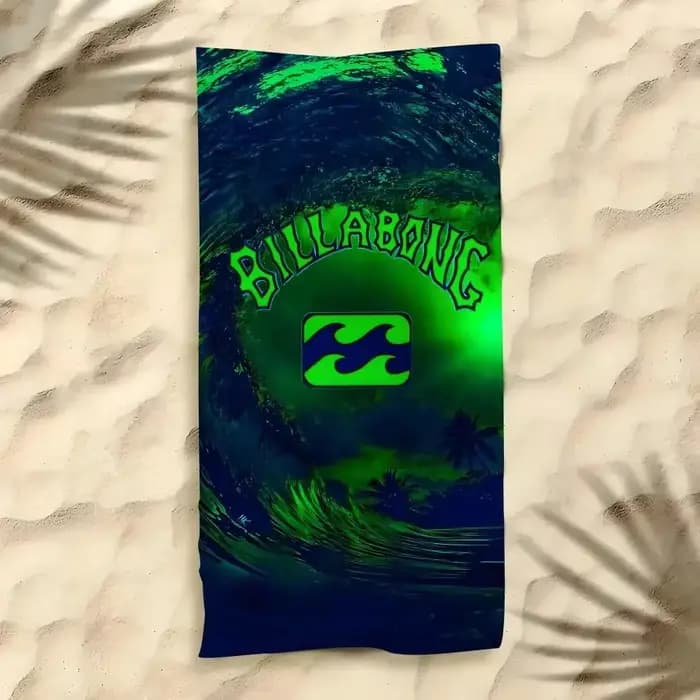 B-Billabong Anime Serviette de plage en polyester, serviette de bain à séchage rapide, sans sable, pour l'été, la piscine, les voyages et les vacances