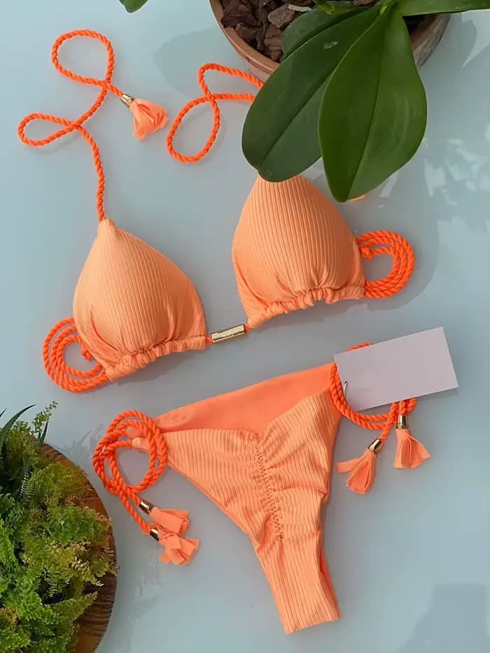 Maillot de bain sexy pour femmes, micro string, bikini, ensemble deux pièces, imprimé patchwork, sty