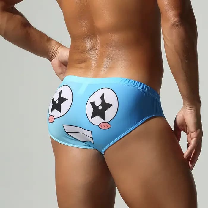 Caleçons de bain amusants pour hommes, slips de piscine, maillots de bain pour hommes, sous-vêtements de bain pour hommes, maillots de bain d'intérieur pour hommes
