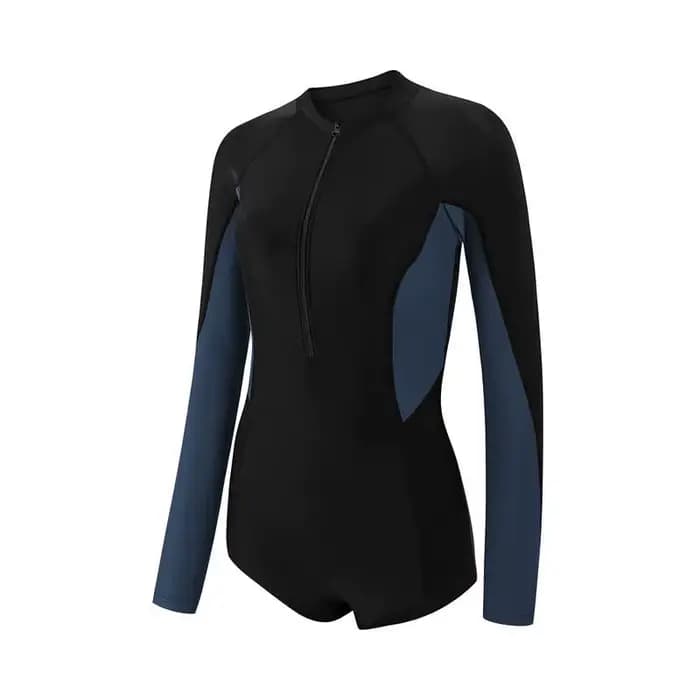 Maillot de bain une pièce tendance à manches longues pour femme, push-up, amincissant, pour sources chaudes et surf