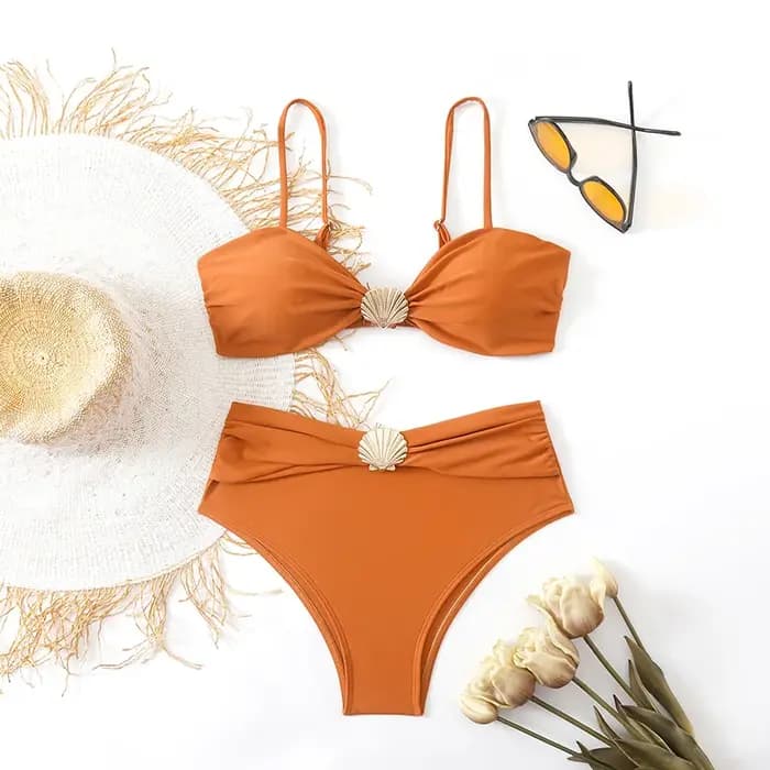 Bikini taille haute pour femmes
