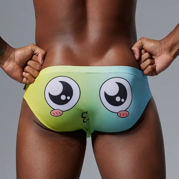 Caleçons de bain amusants pour hommes, slips de piscine, maillots de bain pour hommes, sous-vêtements de bain pour hommes, maillots de bain d'intérieur pour hommes