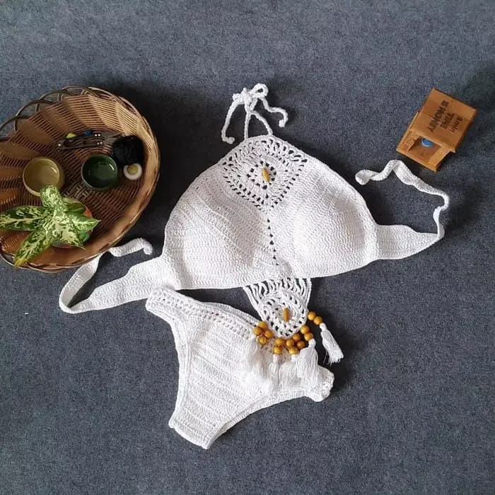 Nouvelle collection de la saison : Ensemble bikini fait main pour femme