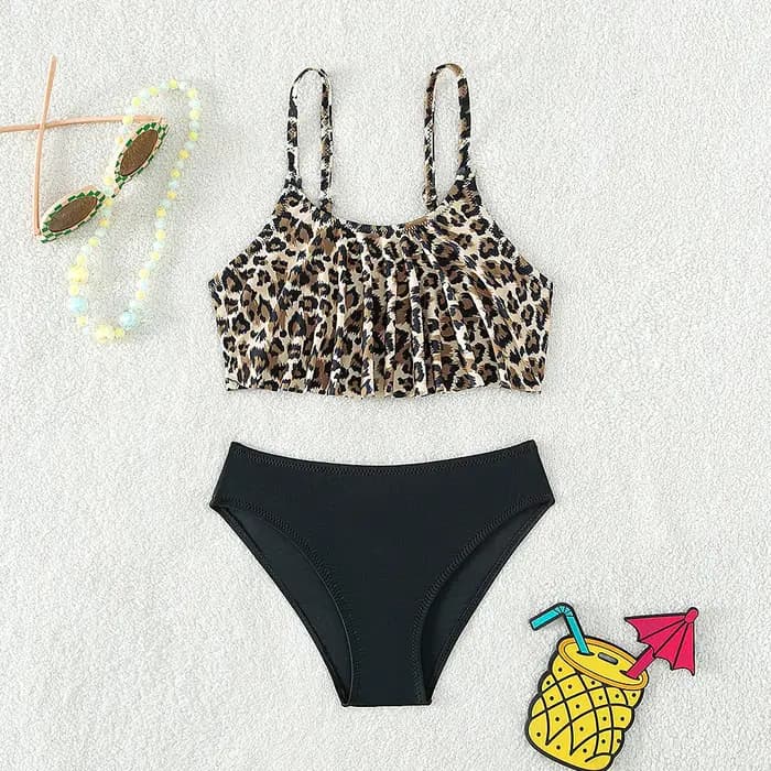 Maillot de bain deux pièces pour enfants de 5 à 14 ans