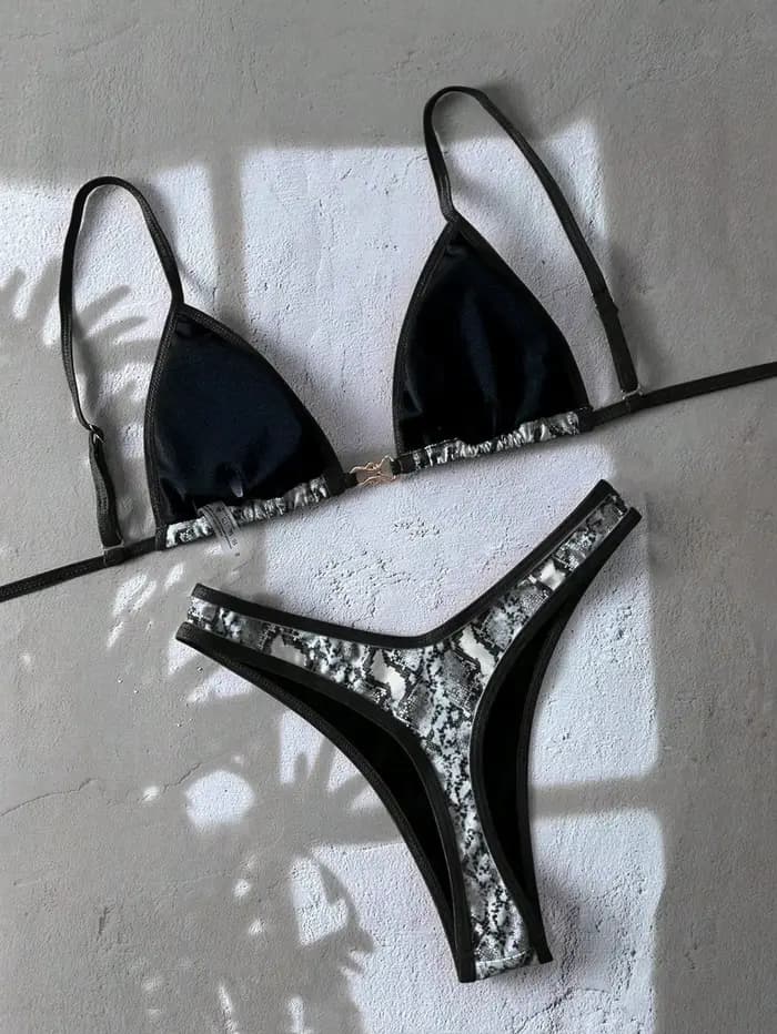 Sexy noir imprimé zèbre Micro Bikini 2026 femmes brésilien Push Up soutien-gorge string maillot de bain plage maillot de bain vacances maillots de bain Biquini