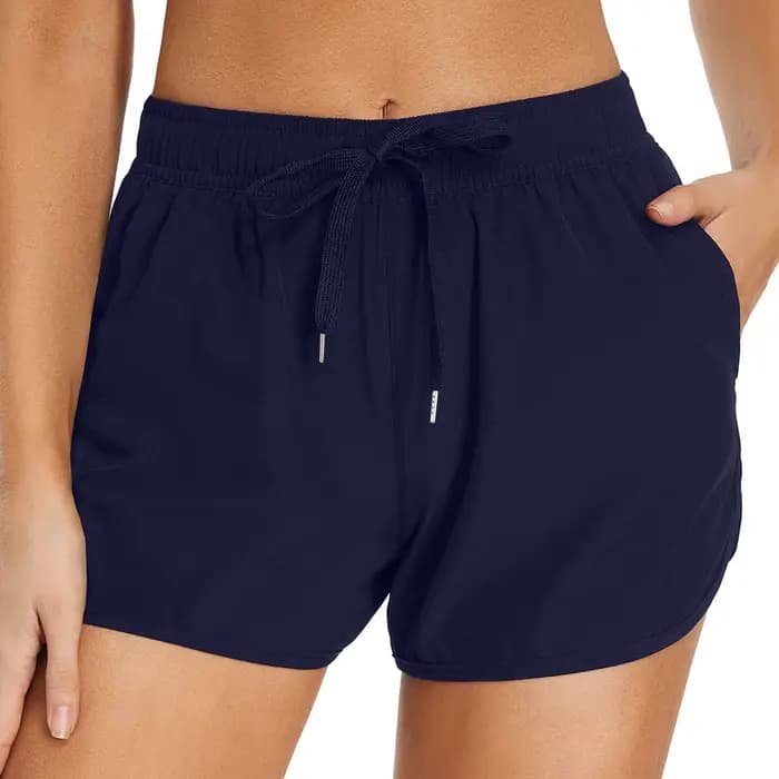 Short de bain avec poches pour femme, short de bain taille haute, short de bain, short de bain, short de bain pour femme, couverture complète, short de bain astronomique