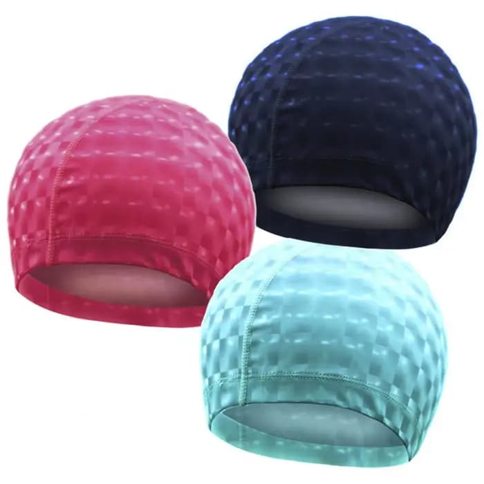 Bonnet de bain pour adultes à cheveux longs, résistant à l'eau, antidérapant, pour hommes et femmes, adapté aux cheveux courts, pour la piscine