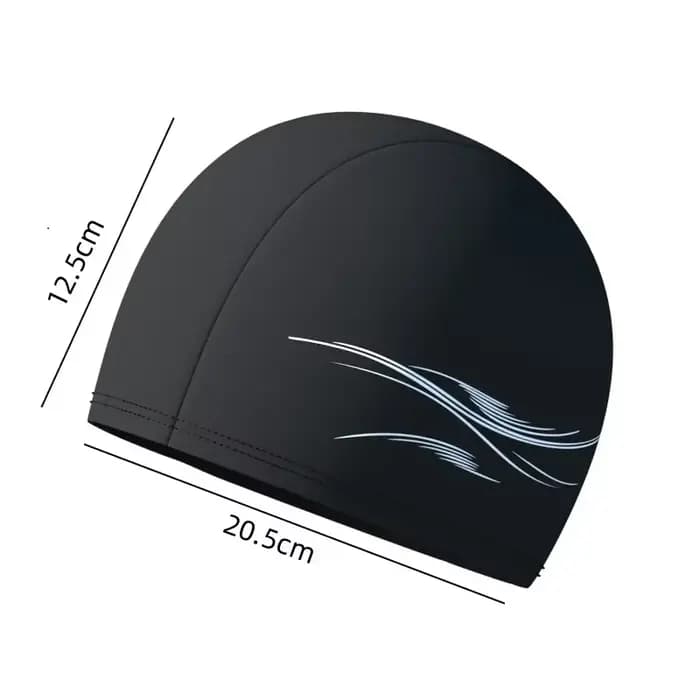 Bonnet de bain imperméable pour hommes et femmes, cheveux longs, Protection des oreilles, unisexe, élastique, chapeau de plongée, accessoires d'eau