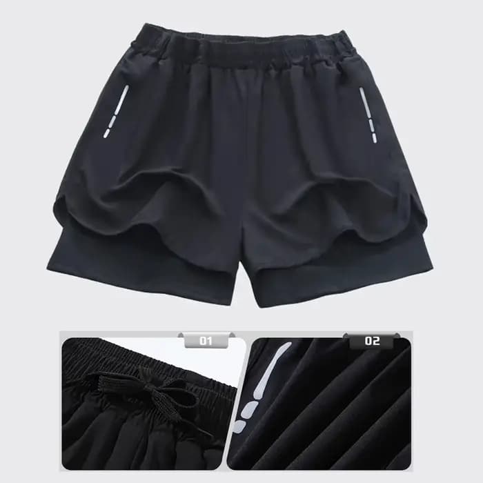 Shorts de bain pour hommes à séchage rapide avec doublure de compression pour la plage, la piscine, la course à pied et la salle de sport