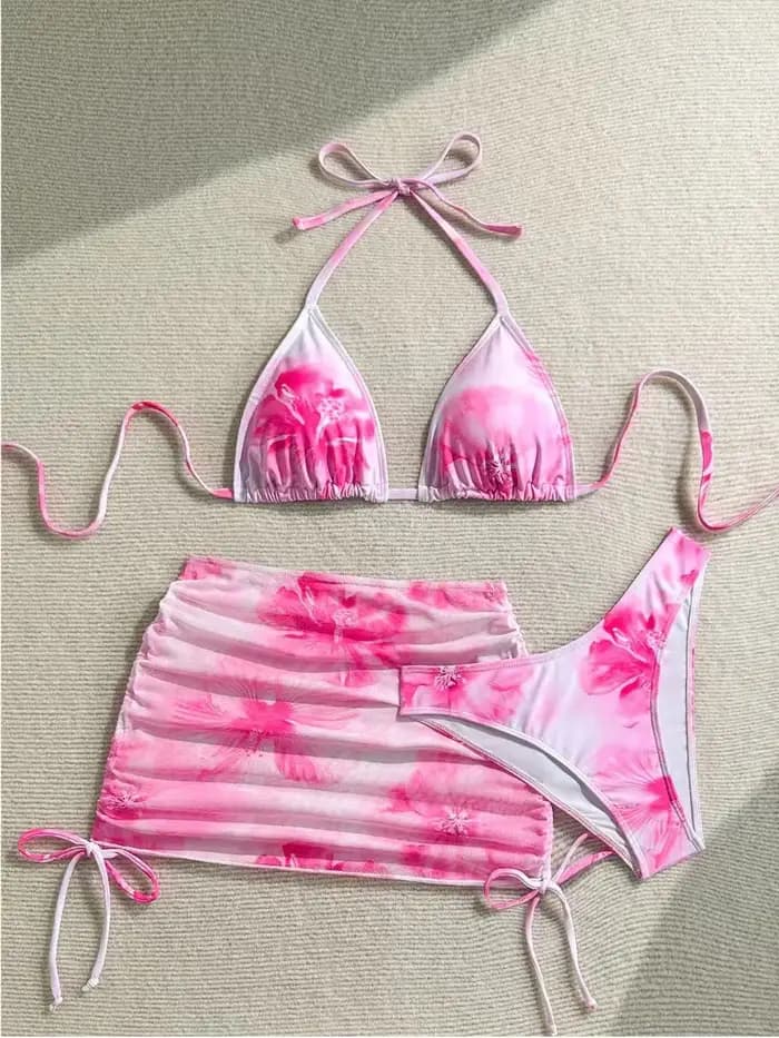 Ensemble bikini sexy 3 pièces pour femme
