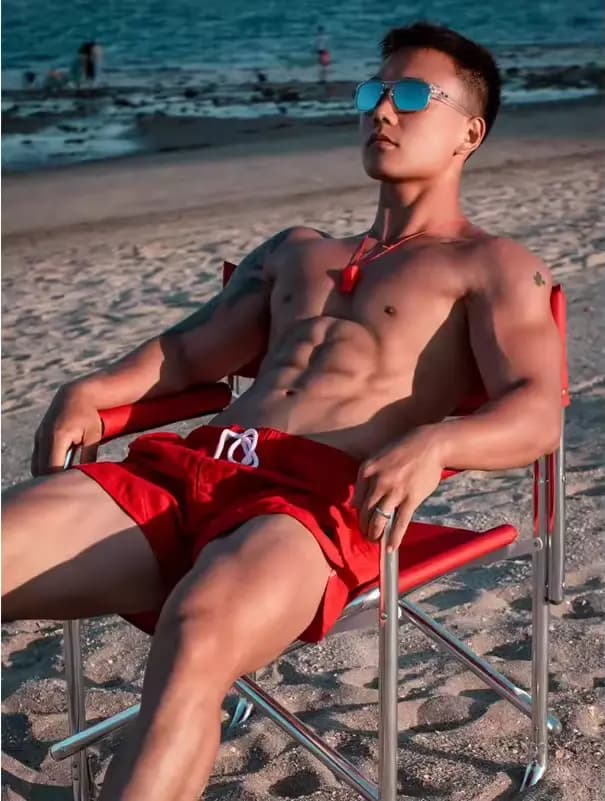 Short de bain pour homme 2025 – Cordon de serrage, uni, respirant, doux, décontracté, streetwear quotidien