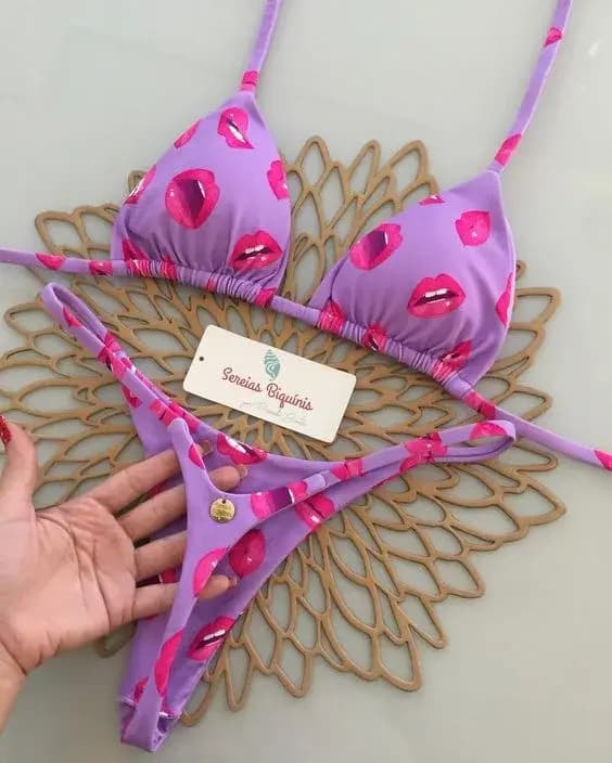 Nouvel ensemble bikini micro sexy imprimé 2026 pour femme, maillot de bain de vacances à lacets, ensemble 2 pièces dos nu, Biquine Brasileiro, tenue de plage