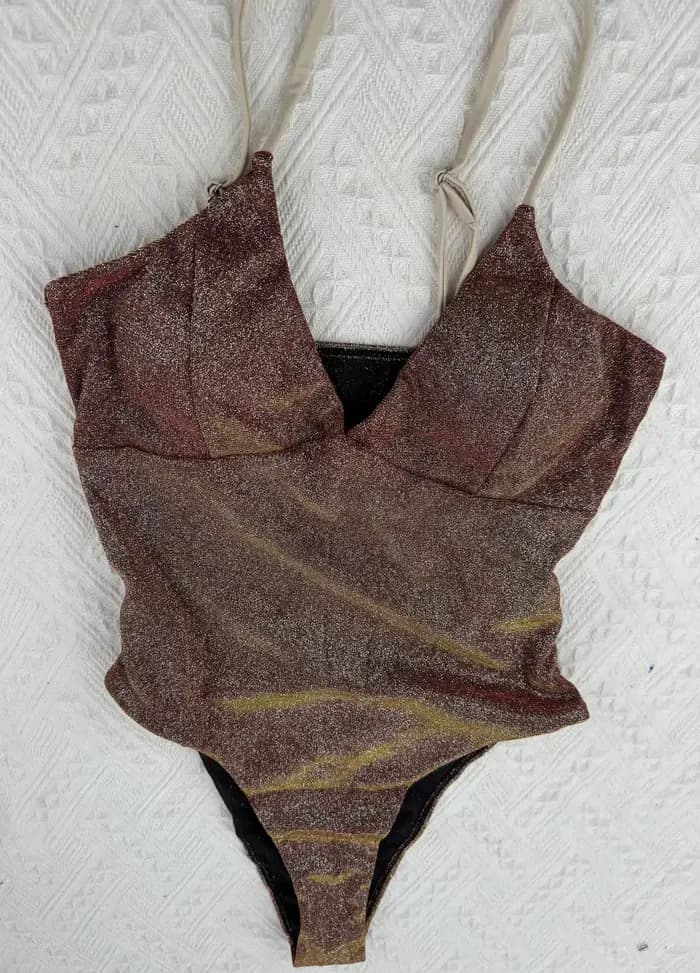 Nouveau Sexy paillettes une pièce maillot de bain pour les femmes Bling-bling découpé maillot de bain Monokini string maillot de bain été maillot de bain baigneur