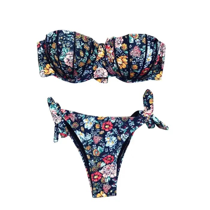 Maillot de bain sexy à imprimé floral pour femme