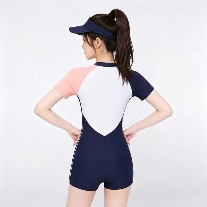 Nouveau Maillot de Bain Une Pièce Sportif à Angle Plat pour Femme 2026