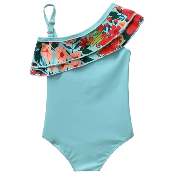 Maillot de bain une pièce pour filles, motif dessin animé Moana, mignon, Kawaii, pour la plage, bleu, bikini, 3-7 ans, nouvelle collection