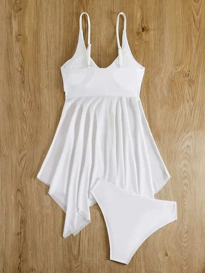 Maillot de bain deux pièces pour femmes, tankini, monokini, noir, sexy, ensemble deux pièces, vêtements de plage, 2024