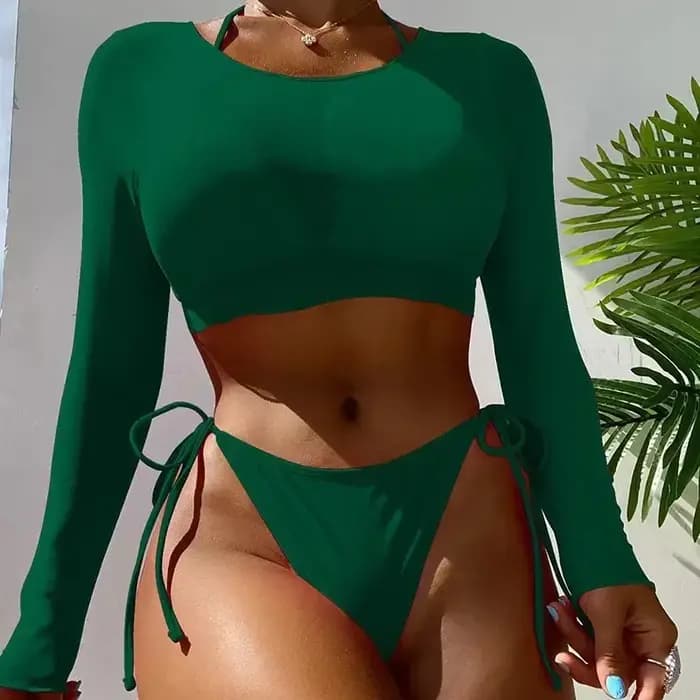 Toucheart-Maillot de bain imprimé léopard pour femme, micro haut de bikini licou, maillot de bain brésilien imbibé, vêtements de plage taille basse, articles dans