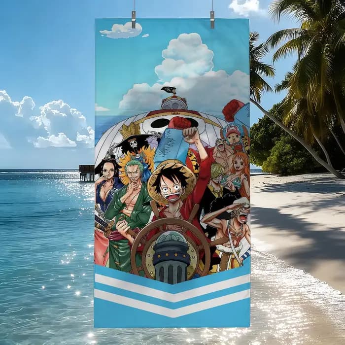 Serviettes de plage à séchage rapide O-ONE P-PIECE Anime, idéales pour les piscines, le camping, le