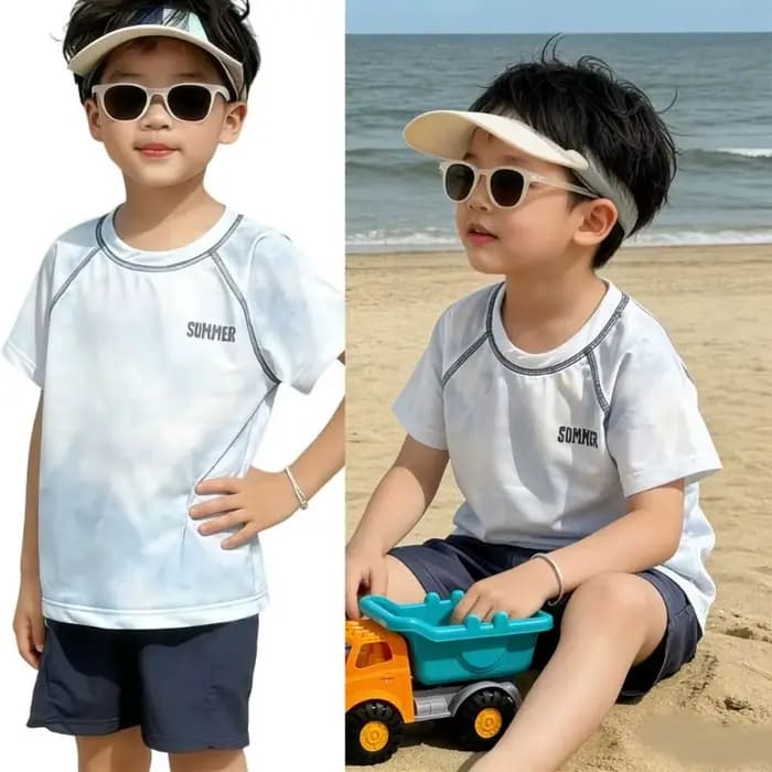 Ensemble shorts bain 2 pièces pour garçons