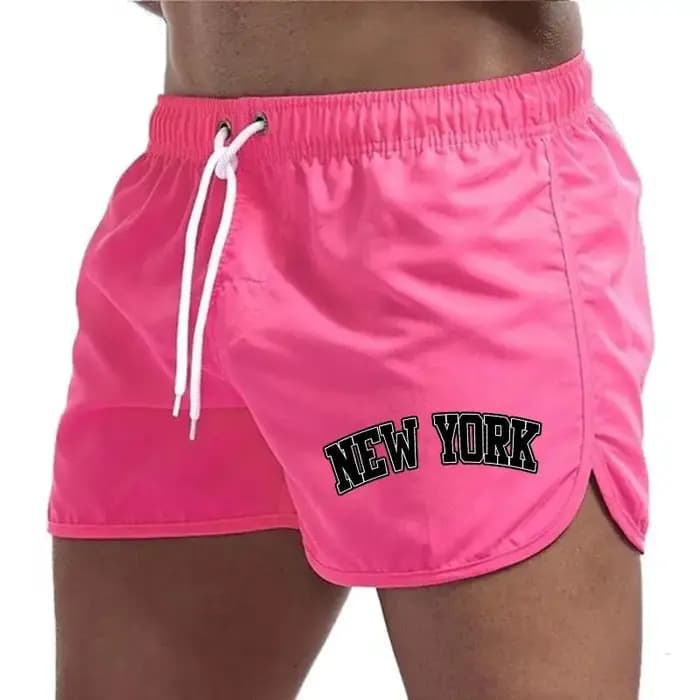 Shorts de bain pour hommes, pour la plage, la salle de sport et les activités de surf, séchage rapide, ventilés, décontractés, avec cordon de serrage à la taille