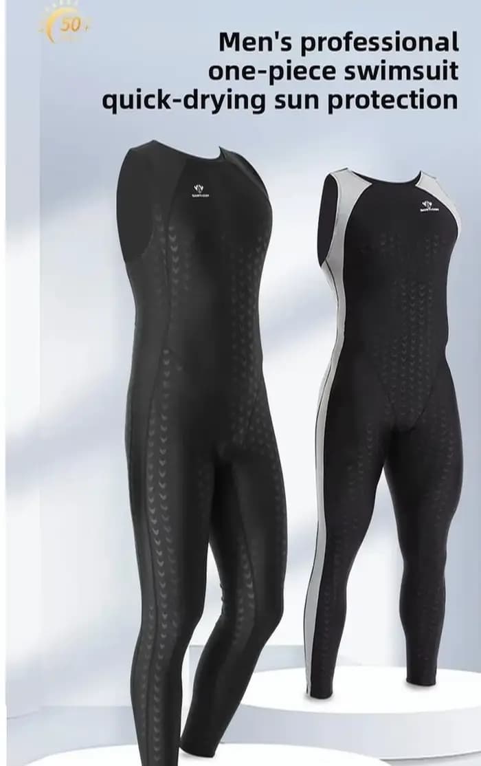 Maillot de bain de compétition sans manches pour hommes