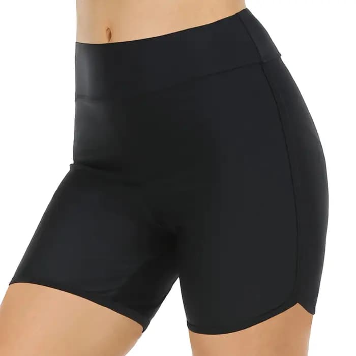 Short de bain taille haute pour femmes, bas de maillot de bain, bas de maillot de bain conservateur, bas de surf