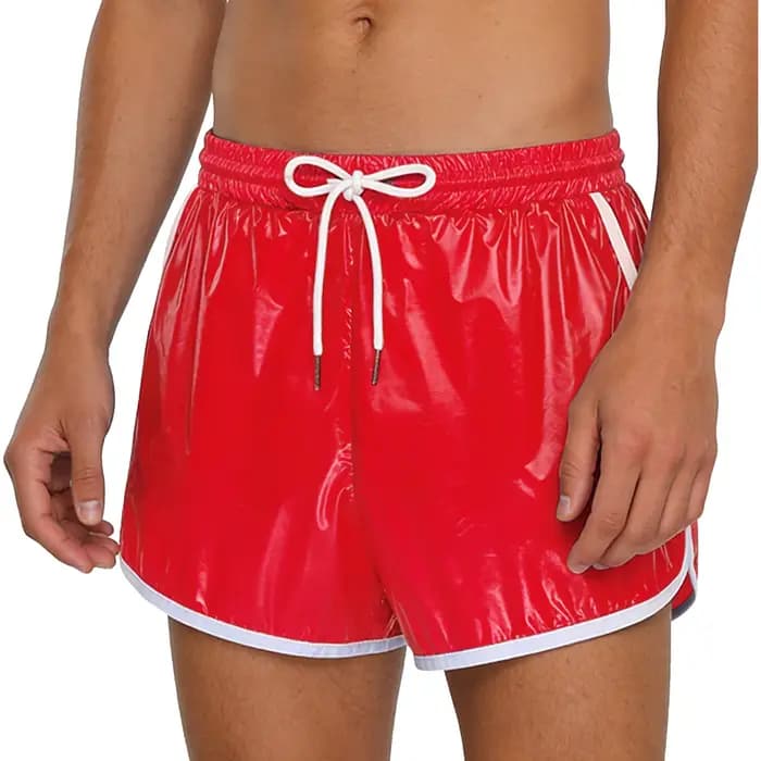 Maillots de bain pour hommes, shorts imperméables, shorts de bain, maillot de bain, taille élastique avec cordon de serrage, coutures, shorts avec poches