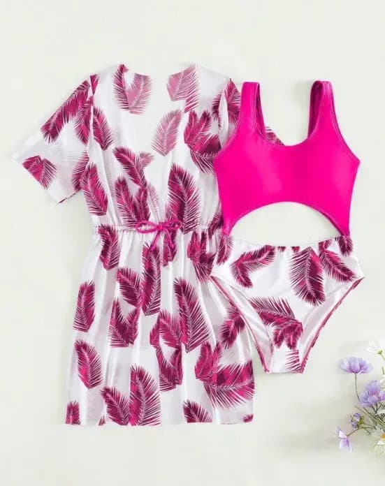 Maillot de bain 3 pièces pour jeunes filles