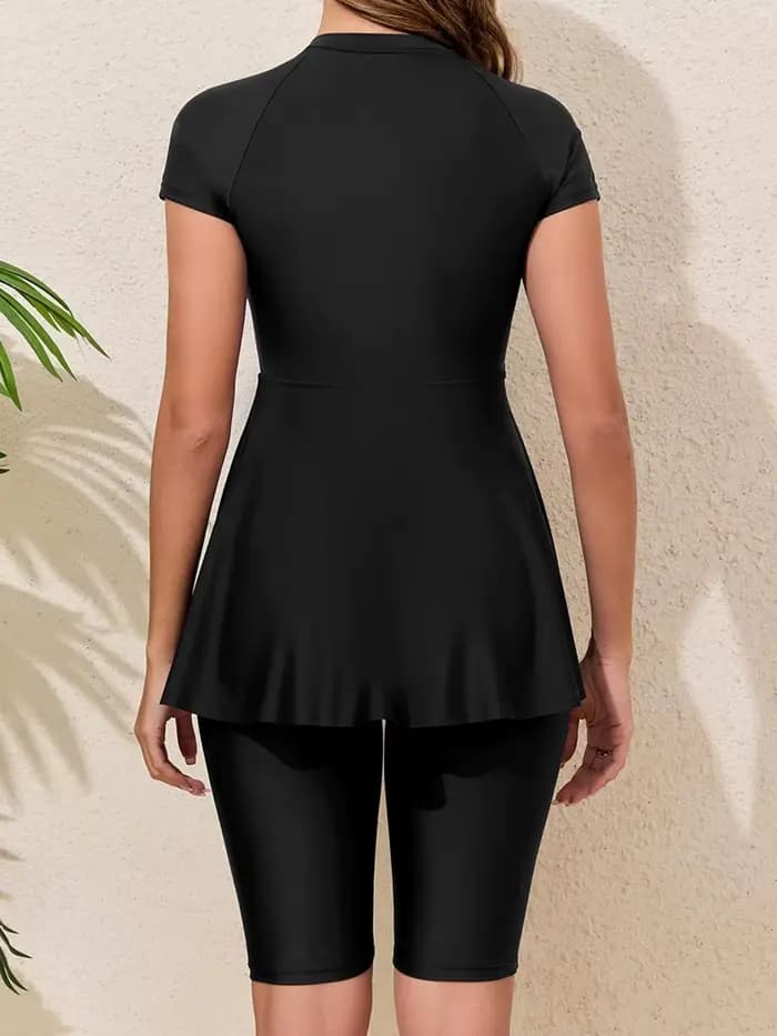 Maillot de bain zippé et short de plage 2026 pour femme