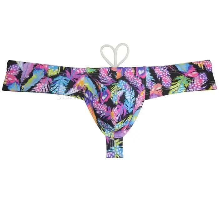Maillot de bain pour hommes, boxer effronté, document géométrique rembourré, bikini amélioré