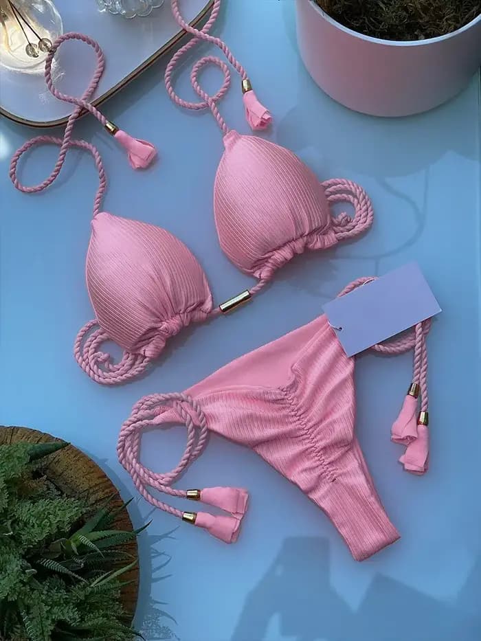 Maillot de bain à bandes ajustables pour femmes