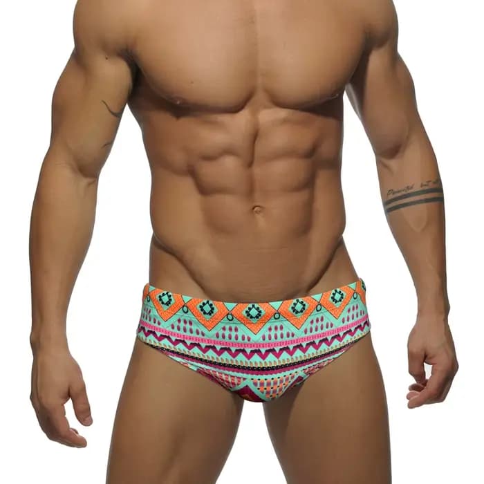 Maillot de bain d'été homme slip de bain Sexy hommes taille basse imprimé maillot de bain Sunga homb