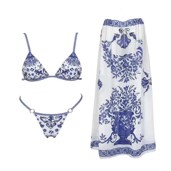 Maillot de bain une pièce rétro 2 pièces pour femme