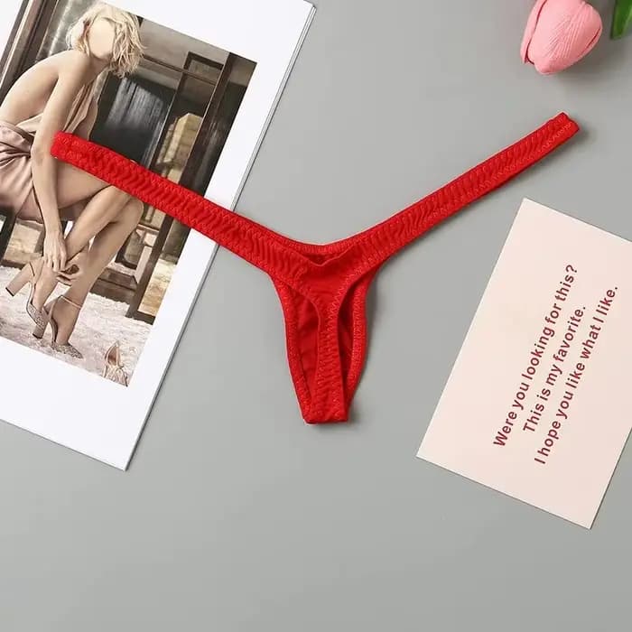 String pour femme taille basse, mini, sexy, micro bikini, culotte féminine