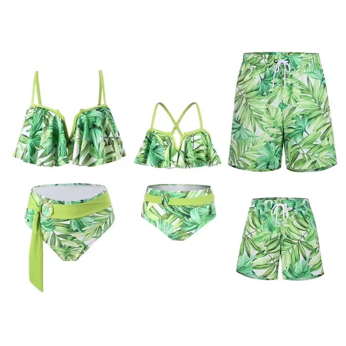 Ensembles de maillots de bain pour la famille, maillots de bain 2 pièces, maillots de bain assortis, père et fils, mère et fille, maillots de bain