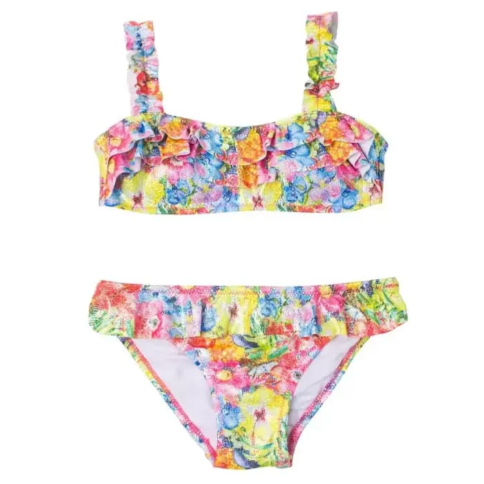 Maillot de bain 2 pièces pour petites filles, imprimé, pour enfants de 3 à 10 ans, vêtements de plage