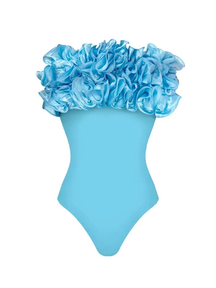 Maillot de bain une pièce sexy noir 2026 avec volants pour femme – Idéal pour l'été, la plage, les f