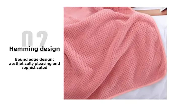 Serviette de bain en polaire corail 90x180