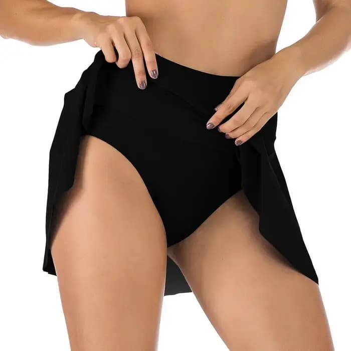 Maillot de bain Vintage avec culotte de sécurité, taille haute/moyenne, bas de Bikini, Tankini, grande taille